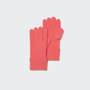Bolsas Uniqlo 100pct Cashmere Knitted Gloves Mujer Rosas | 238-PBJLNH