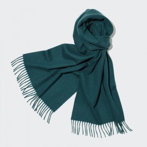 Bolsas Uniqlo 100pct Cashmere Scarf Mujer Verde Oscuro | 496-HJCFLX