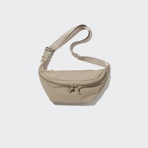 Bolsas Uniqlo Nylon Crossbody Bag Mujer Beige | 186-YZPDJW