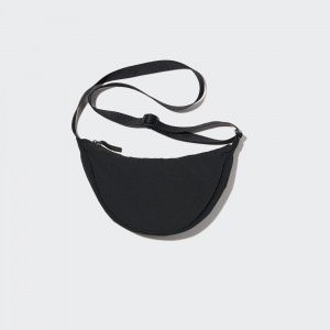 Bolsas Uniqlo Round Mini Shoulder Bag Mujer Negras | 437-OFHPDQ