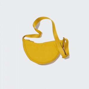 Bolsas Uniqlo Round Mini Shoulder Bag Mujer Amarillo | 916-DAFXRG