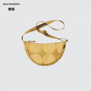 Bolsas Uniqlo Round Mini Shoulder Bag Mujer Beige | 076-QPWZRL