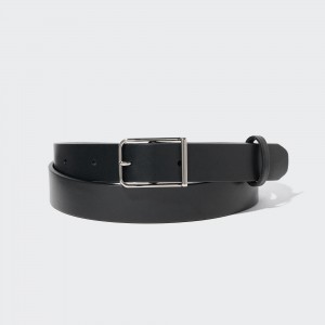 Bolsas Uniqlo Rounded Square Buckle Belt Mujer Negras | 109-RTCKGH