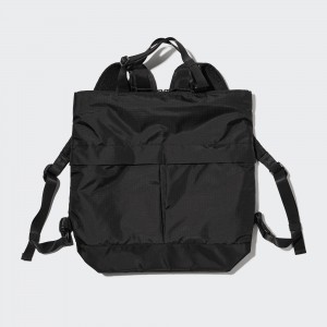 Bolsas Uniqlo Two Way Utility Bag Mujer Negras | 813-QXINOM