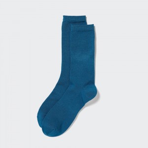 Calcetines Uniqlo Heattech Thermal Socks Mujer Azules | 834-ERNYUD