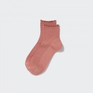 Calcetines Uniqlo Heattech Thermal Socks Mujer Rosas | 824-GPJTZH