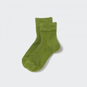 Calcetines Uniqlo Heattech Thermal Socks Mujer Verde | 275-XHBMZD