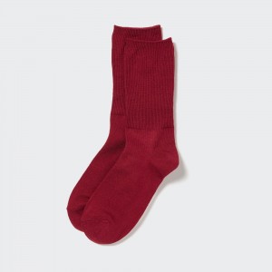 Calcetines Uniqlo Heattech Two Way Thermal Socks Mujer Rojas | 496-ETQHMD