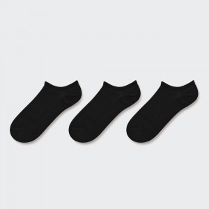 Calcetines Uniqlo Short Socks Three Pairs Mujer Negras | 426-ZHCMID