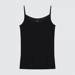 Camiseta Uniqlo Airism Camisole Top Mujer Negras | 964-ETLVGJ