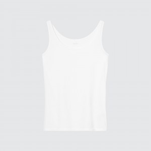 Camiseta Uniqlo Airism Sleeveless Vest Top Mujer Blancas | 197-YXTPUB