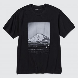 Camiseta Uniqlo Peace For All Graphic T-Shirt Daido Moriyama Mujer Negras | 571-GFEBOP
