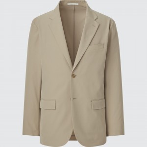 Chaquetas Uniqlo Airsense Ultra Light Jacket Hombre Beige | 351-EJZLBX