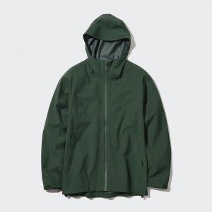 Chaquetas Uniqlo Blocktech 3d Cut Parka Hombre Verde Oliva | 298-BPGAOY