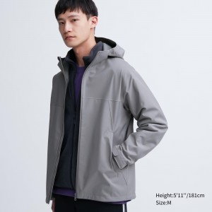 Chaquetas Uniqlo Blocktech 3d Cut Parka Hombre Gris | 079-TFJAXG