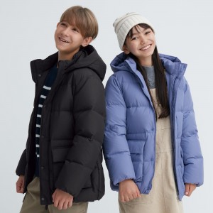Chaquetas Uniqlo Down Parka Water Repellent Niños Negras | 819-IXUDGA