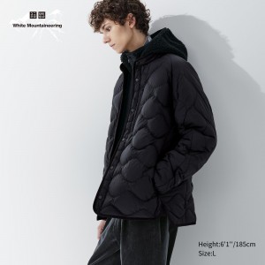 Chaquetas Uniqlo Recycled Hybrid Down Jacket Hombre Negras | 760-MSKFUP