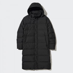 Chaquetas Uniqlo Seamless Down Long Coat Hombre Negras | 408-EVCOZH
