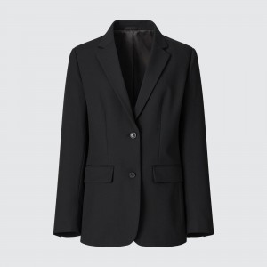 Chaquetas Uniqlo Tailored Jacket Mujer Negras | 024-ZKIXRB