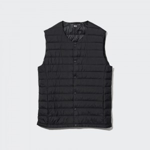 Chaquetas Uniqlo Ultra Light Down Compact Vest Hombre Negras | 653-SZLPQU