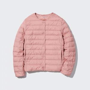 Chaquetas Uniqlo Ultra Light Down Compact Jacket Mujer Rosas | 635-HUGINM