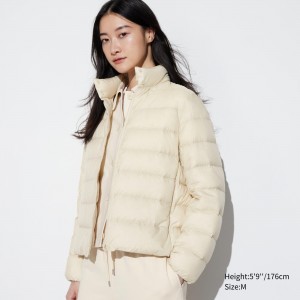 Chaquetas Uniqlo Ultra Light Down Jacket Mujer Blancas | 381-LERGUW