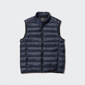 Chaquetas Uniqlo Ultra Light Down Vest Hombre Azul Marino | 173-FWRDEN
