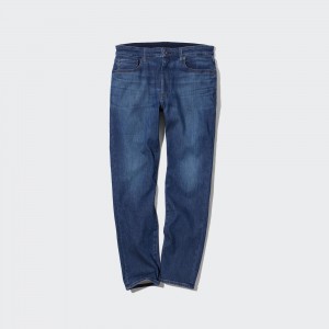 Jeans Uniqlo Ezy Ultra Stretch Slim Fit Jeans Hombre Azules | 849-EMCYIG