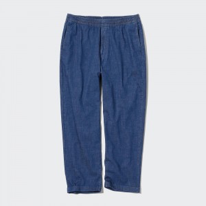 Jeans Uniqlo Relaxed Fit Ankle Length Jeans Hombre Azules | 108-MZFALH