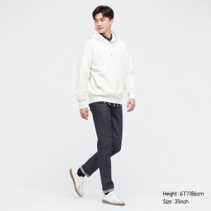Jeans Uniqlo Selvedge Stretch Slim Fit Jeans Hombre Azul Marino | 863-BFJWTK