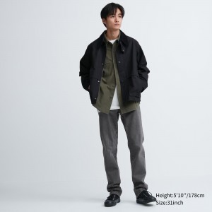 Jeans Uniqlo Slim Fit Jeans Hombre Gris | 164-CQUFYI