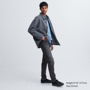 Jeans Uniqlo Ultra Stretch Skinny Fit Jeans Hombre Gris | 120-HEGZQP