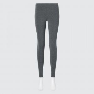 Mallas Uniqlo Heattech Ultra Warm Thermal Leggings Mujer Gris Oscuro | 397-OYVBKF