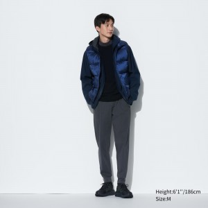 Pantalon Jogger Uniqlo Ultra Stretch Dry Ex Joggers Long Hombre Gris Oscuro | 490-ORTEJB