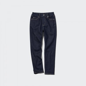 Pantalones Jogger Uniqlo Super Soft Jeans Niños Azules | 784-WSGTCV