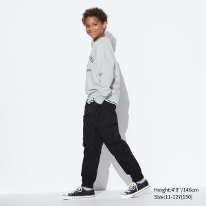 Pantalones Jogger Uniqlo Ultra Stretch Cargo Joggers Niños Negras | 056-ZQLXDF