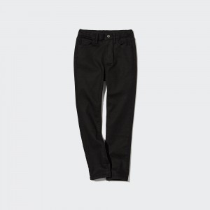 Pantalones Jogger Uniqlo Ultra Stretch Soft Jeans Niños Negras | 914-INQYOM