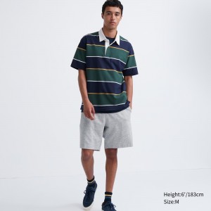Pantalones Uniqlo Airism Cotton Easy Shorts Hombre Gris | 179-BWKIMT