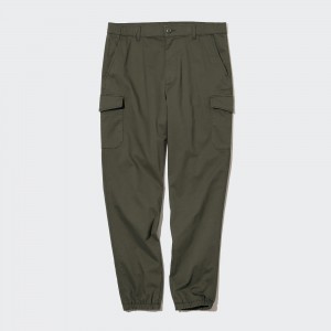 Pantalones Uniqlo Cargo Jogger Trousers Long Hombre Verde Oliva | 241-GUFPDS