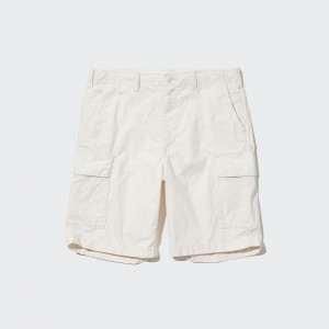 Pantalones Uniqlo Cargo Shorts Hombre Blancas | 102-TPURGC