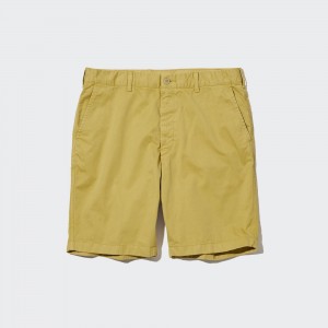 Pantalones Uniqlo Chino Shorts Hombre Amarillo | 286-NTGZQF
