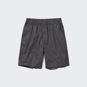 Pantalones Uniqlo Dry Stretch Easy Shorts Hombre Gris Oscuro | 964-MNXYDK