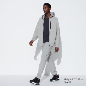Pantalones Uniqlo Dry Stretch Joggers Hombre Gris Claro | 428-ZPDTQH