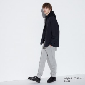 Pantalones Uniqlo Dry Stretch Joggers Long Hombre Gris Claro | 690-TXRGZQ