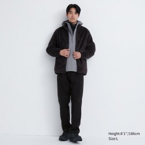 Pantalones Uniqlo Heattech Warm Lined Trousers Hombre Negras | 013-INSREL