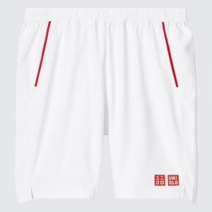 Pantalones Uniqlo Kei Nishikori London 2022 Dry Shorts Hombre Blancas | 342-EFZMSK