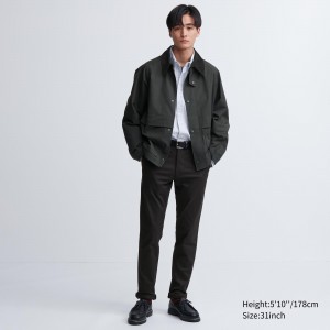 Pantalones Uniqlo Slim Fit Chino Trousers Hombre Negras | 502-HTWENI