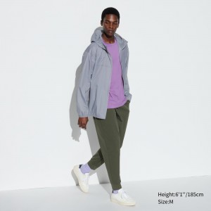 Pantalones Uniqlo Ultra Stretch Dry Ex Joggers Hombre Verde Oliva | 217-RYSLAJ
