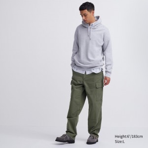 Pantalones Uniqlo Utility Cargo Trousers Hombre Verde Oliva | 461-GTANHB