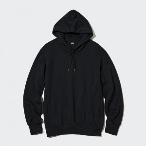 Sudadera con Capucha Uniqlo Sweat Pullover Hoodie Hombre Negras | 436-WUOJVG